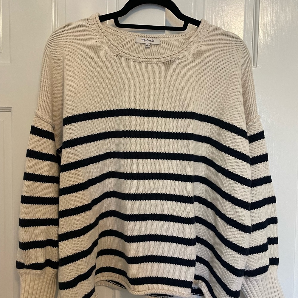 Madewell Oversized Striped Sweater size M